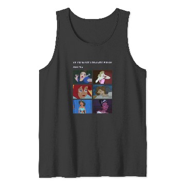 Discover Disney Princess Not Dramatic Meme Panel Tank Tops