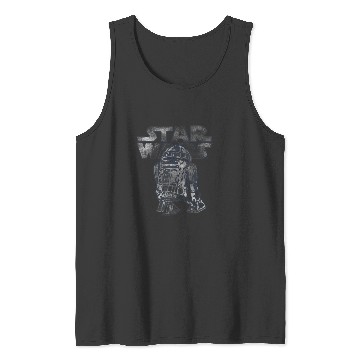 Discover Star Warss R2D2 Vintages Distressed C2 Disney Tank Tops