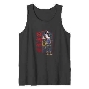 Discover Disney Descendants 2 Evie Paint Drip Poster Tank Tops
