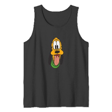 Discover Disney Mickey And Friends Pluto Face Small Pocket Logo Tank Tops