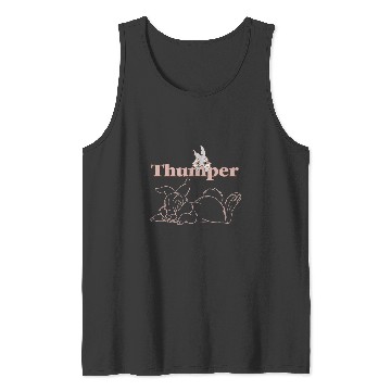 Discover Disney Bambi Thumper Peach Outline Tank Tops