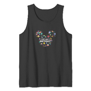 Discover Disney Mickey Mouse Head Ears Icon Fill It’s My Tank Tops