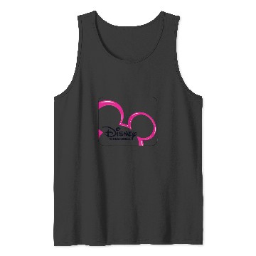 Discover Disney Channel  Mickey Mouse Pink Retro 2000s Logo Tank Tops
