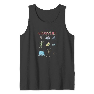 Discover Disney Pixar A Bug's Life Iconic Circus Bugs Characters Logo Tank Tops