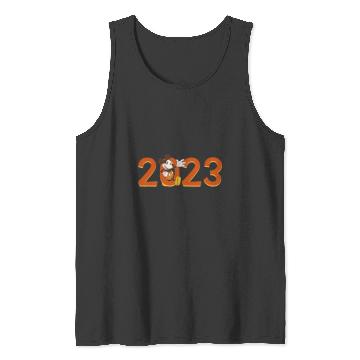 Discover Disney Mickey Mouse Waving 2023 100th Anniversary New Year Tank Tops