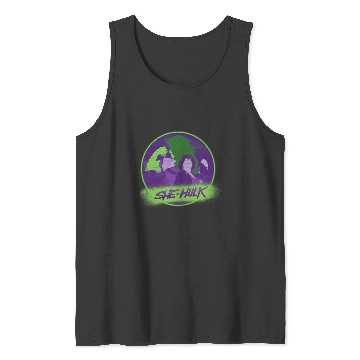 Discover Marvel Studios She-Hulk Disney Plus Spray Paint Tank Tops