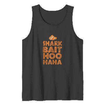 Discover Disneyss Pixars Finding Nemo Shark Bait Hoo Haa Distressed Logo Tank Tops