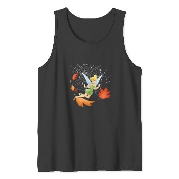 Discover Disney Peter Pan Tinker Bell Fall Spider Web Leaf Tank Tops