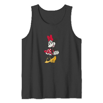 Discover Disney Minnie Mouse Sassy Pose Small Pocket Logo Tank Tops