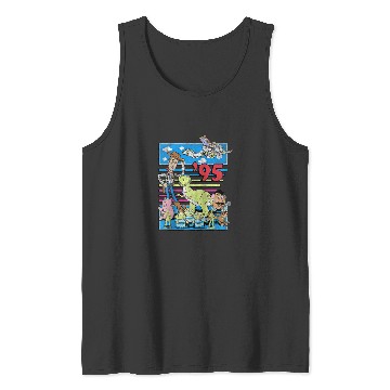Discover disney Pixars toy story 95 distressed colorful raglan baseball Tank Tops