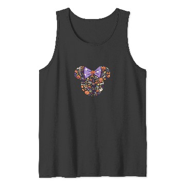Discover Disney Minnie Mouse Icon Candy and Pumpkins Hall Tank Tops