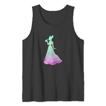 Discover Disney Princess Tiana Silhouette Pretty Tie Dye Tank Tops