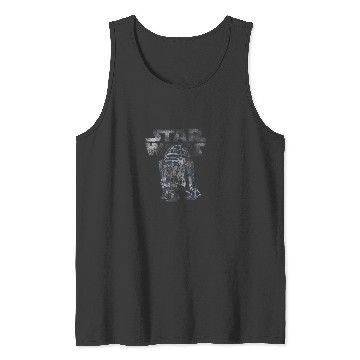 Discover Star Wars R2D2  Distressed C2 Disney Tank Tops