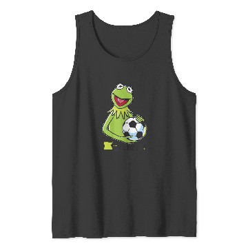 Discover Disneyss The Muppets Kermit Soccer Ball Vintages Stencil Logo Tank Tops