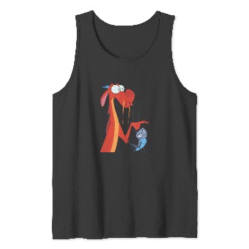 Discover Disneyss Mulan Mushu Cricket Pocket Tank Tops