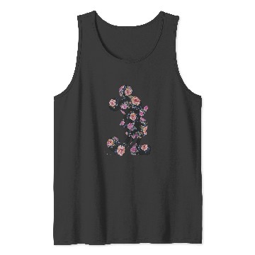 Discover Disney Floral Mickey Raglan Baseball Tee Tank Tops