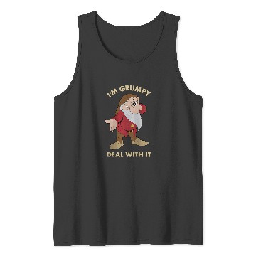 Discover Disneyss Snow White I'm Grumpy Deal With It Portrait Tank Tops