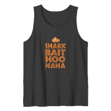 Discover Disney Pixar Finding Nemo Shark Bait Hoo Haa Distressed Logo Tank Tops