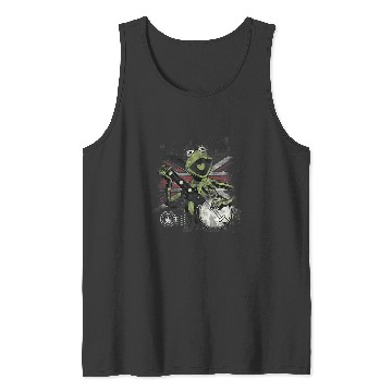 Discover Disney The Muppets London Frog  Rock Kermit Poster Tank Tops