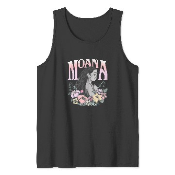 Discover Disney Moana Cute Spring Time Moana Big Chest Portrait Frame Tank Tops