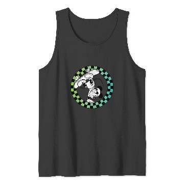 Discover Disney - Mickey Skateboard Checkered Circle Tank Tops