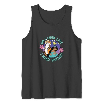 Discover Disney Princess - Jasmine Do I Look Like I Need Saving Tank Tops