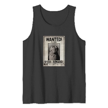 Discover Disney The Muppets Wanted Evil Frog Reward Poster Tank Tops