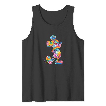 Discover Disney Mickey Mouse Pride Pose Rainbow Icon Fill Doodles Tank Tops