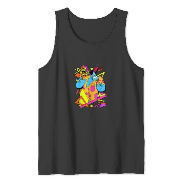 Discover Disney Aladdin Genie Retro 90s Style Poster Tank Tops