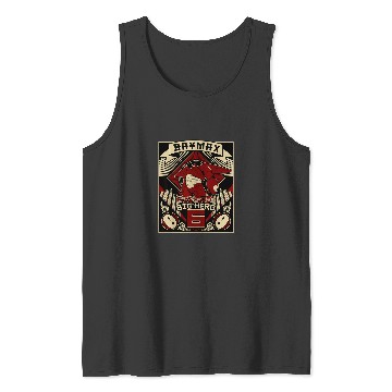 Discover Disney Big Hero 6 Baymax Propaganda Poster Graph Tank Tops