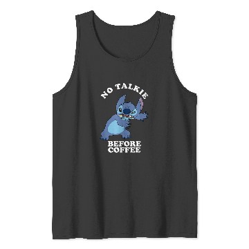 Discover Disney Lilo Stitch No Talkie Before Coffee Grumpy Alien Tank Tops