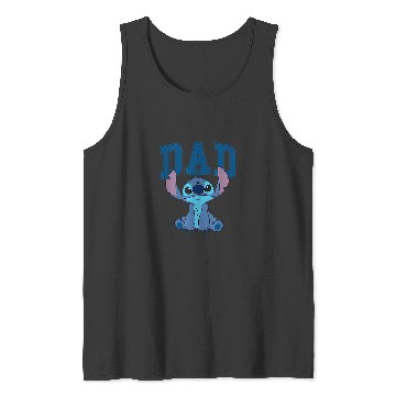 Discover Disney Lilo Stitch  Dad Cool Stitch Collegiate L Tank Tops