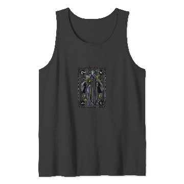 Discover Disney Sleeping Beauty Maleficent Floral Tarot C Tank Tops