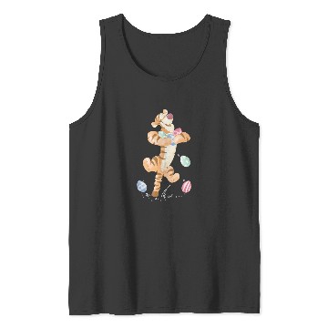 Discover Disney Winnie the Pooh Tigger Easter Egg Bounce Tank Tops