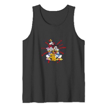 Discover Disney Mickey Classic 4th Of July Fireworks Group Hug Tank Tops