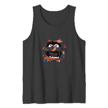 Discover Disney The Muppets Animal  Burst Through Big Face Tank Tops