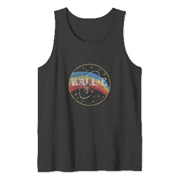 Discover Disney Pixar WALL-E Space Rainbow Circle Logo Distressed Tank Tops