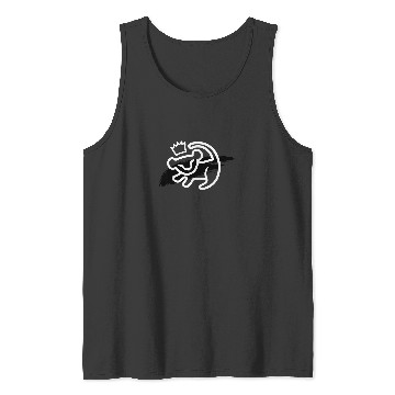 Discover Disney Lion King Simba Cave Painting Smear Graph Tank Tops