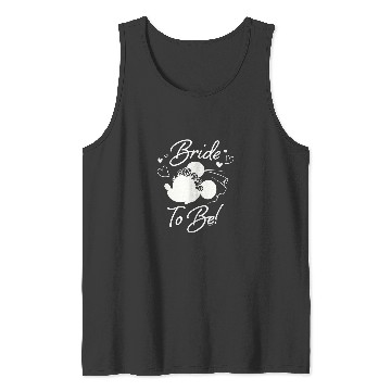 Discover Disney Minnie Mouse Bride to Be Wedding Bridal B Tank Tops