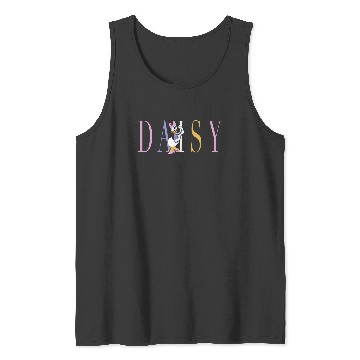 Discover Disney Mickey And Friends Daisy Duck Simple Text Tank Tops