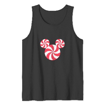 Discover Disney Mickey Mouse Icon Christmas Peppermint Candy Holiday Tank Tops