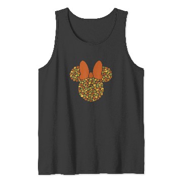 Discover Disney Minnie Mouse Icon Autumn Fall Leaves Tank Tops