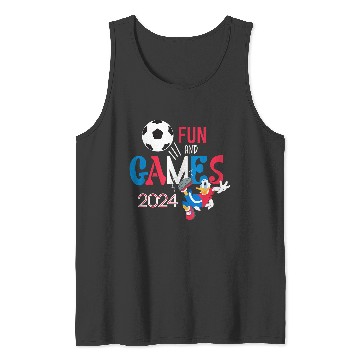 Discover Disneyss Donald Duck Sports Football Soccer Fun Games 2024 Tank Tops