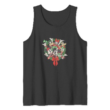 Discover Group Shot Christmas Wreath   1: Mickey Disney Christmas, Disney Christmas Tank Tops