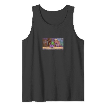 Discover Disney Tangled Rapunzel And Pascal Painted Style Tank Tops
