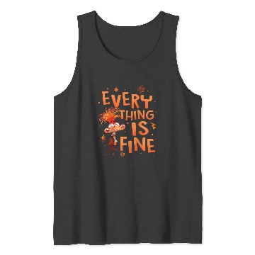 Discover Disneyss Pixars Inside Out 2 Everything Is Fine Anxietys Logo Tank Tops