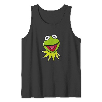 Discover Disneyss The Muppets Kermit Happy Faces Left Chest Pocket Logo Tank Tops