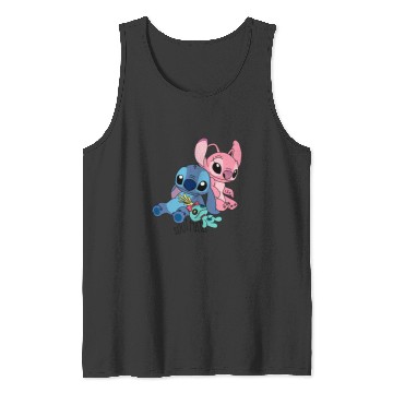 Discover Stitch and angel soulmate  , Stitch Eras Tour , Stitch Shirt, Disney Land Lilo and Stitch Tank Tops