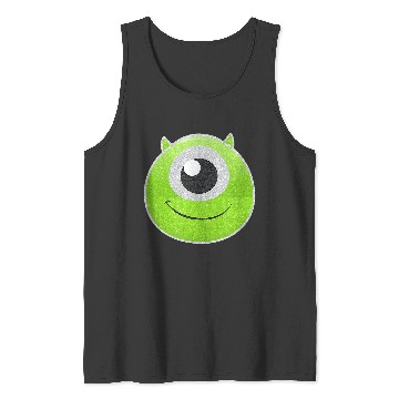 Discover Disneyss Pixars Monsters University Mike Wazowski Big Faces Logo Tank Tops