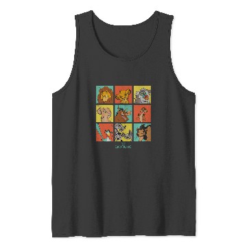 Discover Disney The Lion King Characters 90S Grid Tank Tops